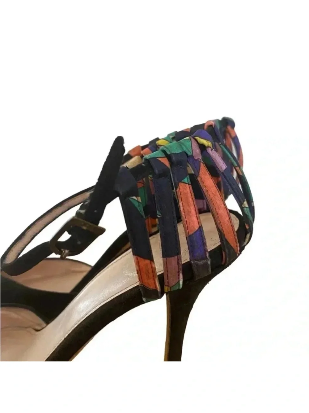 Emilio Pucci Womens Suede Stiletto Heels - Picture 3 of 10